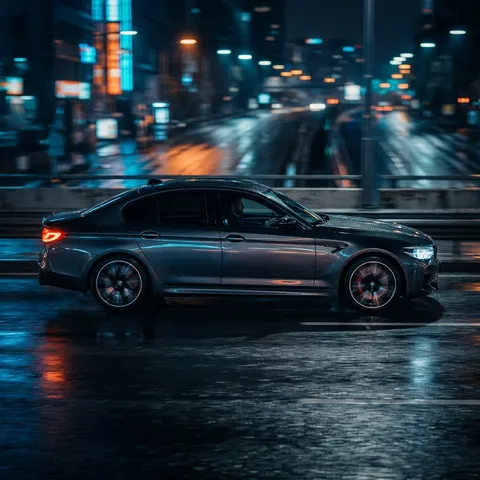 BMW M5 F90 cinematic raw clips preview — 4K rolling shot with motion blur