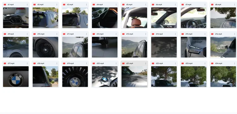 BMW X7 4K Raw Clips — Luxury full-size SUV exterior details footage preview