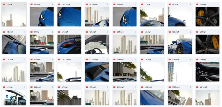 Lamborghini Huracán Tecnica 4K Clips — V10 supercar exterior angles footage preview