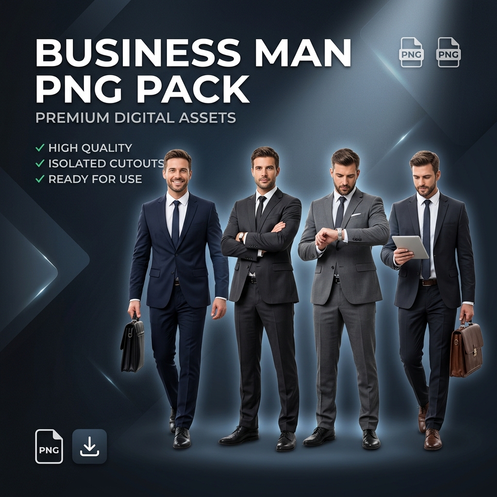 Business Man PNG Pack preview