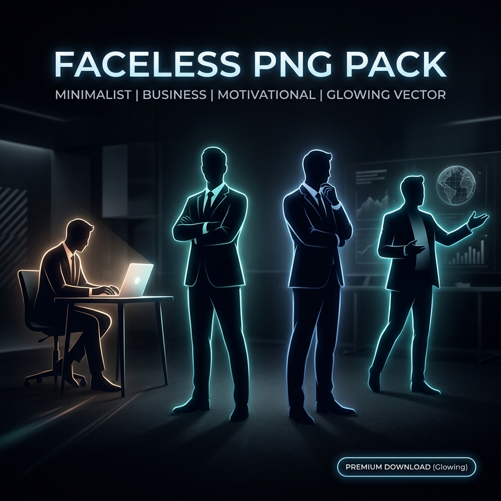 Faceless PNG Pack preview