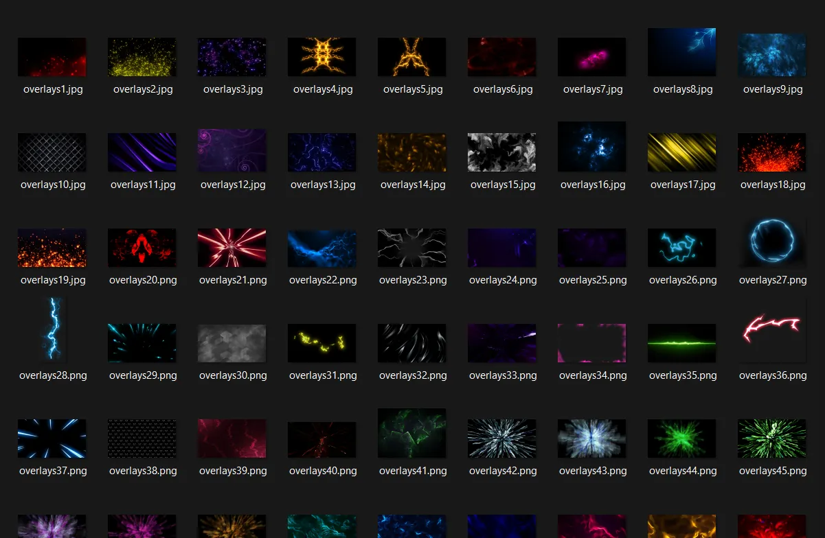 Overlays PNG Pack preview