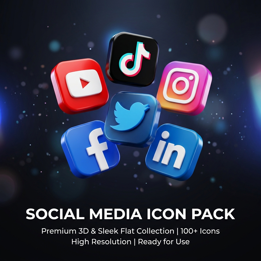 Social Media Icon Pack preview